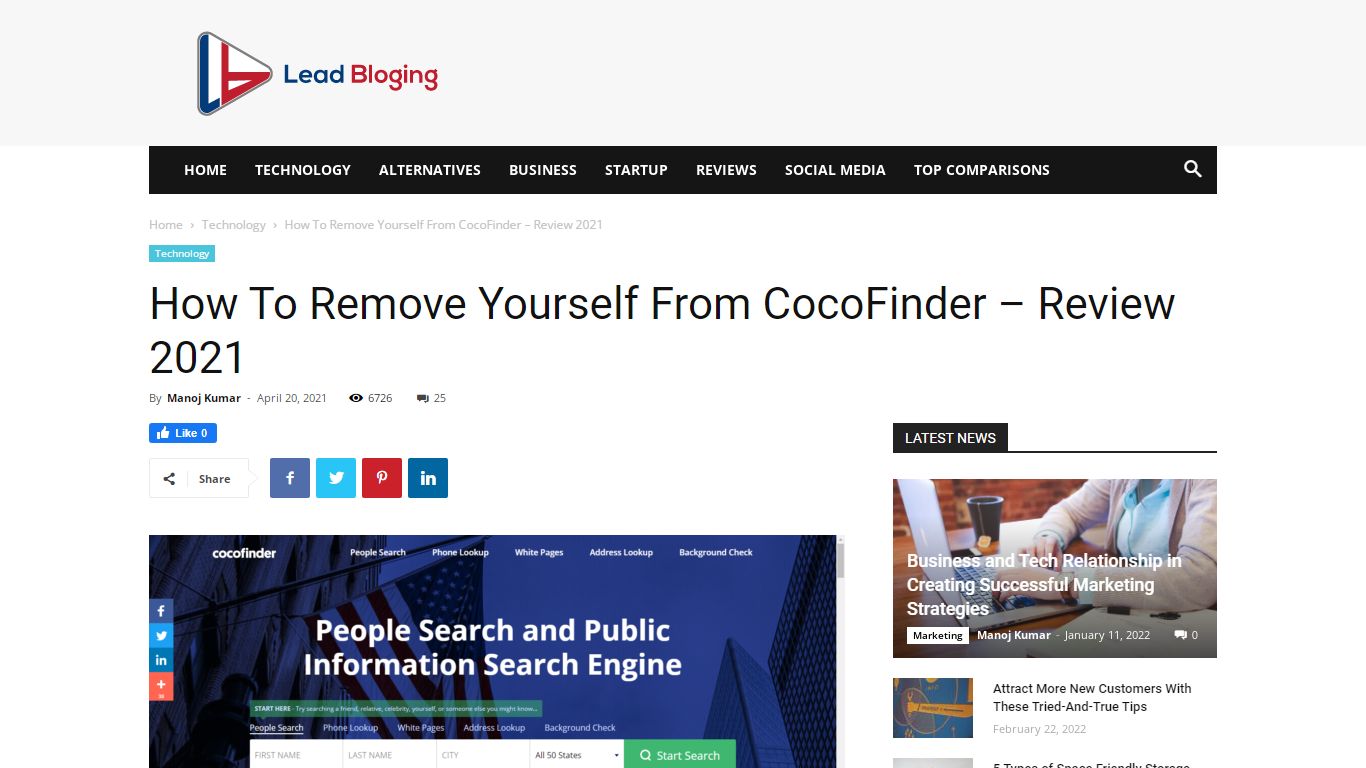 How to remove your personal data from CocoFinder - LeadBloging